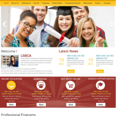 Thiết kế website giáo dục 8