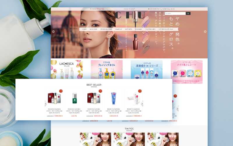 Web bán mỹ phẩm nước hoa