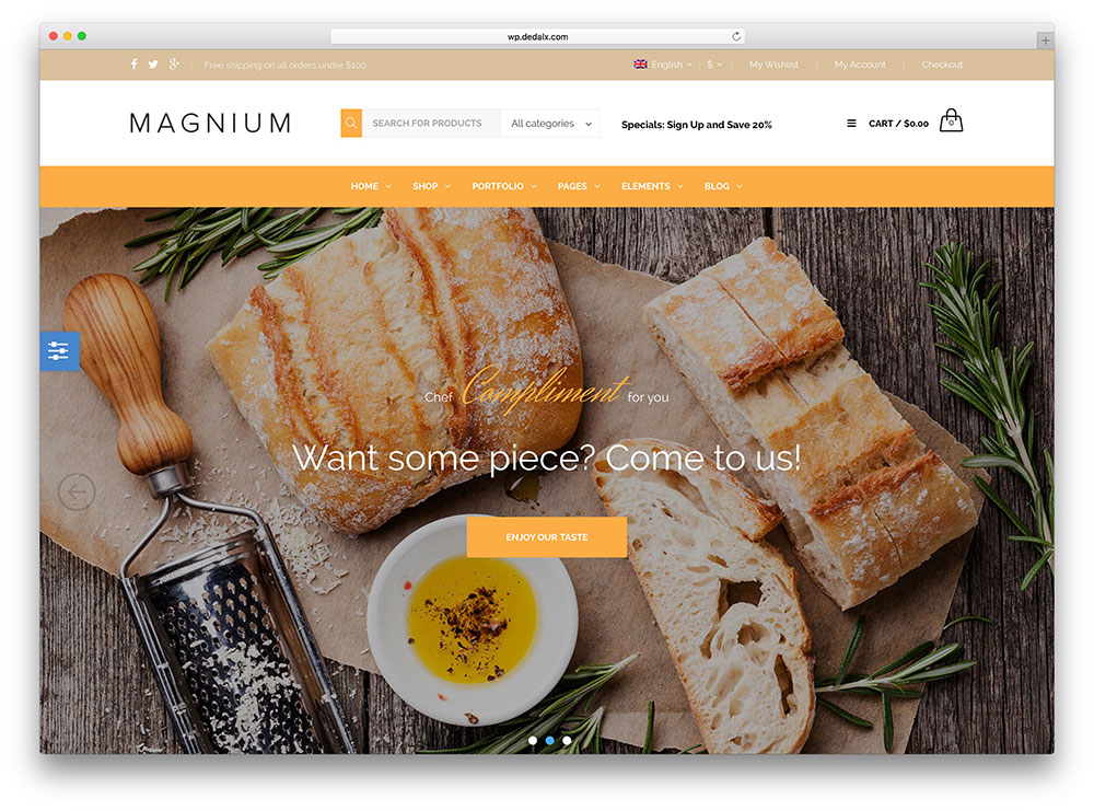 Mẫu thiết kế website nhà hàng