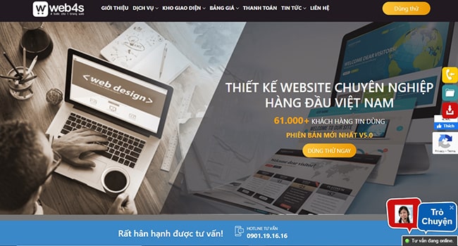 Web 4s - Công ty thiết kế web giá rẻ TPHCM