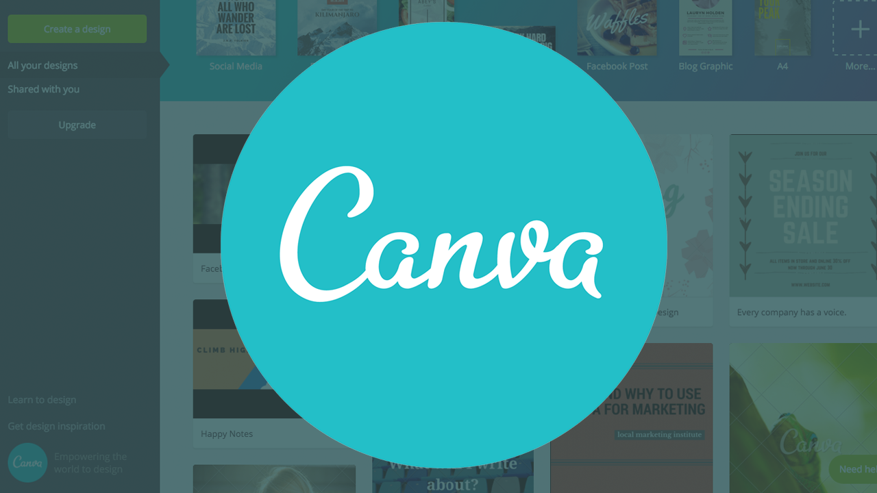 Canva – Thiết kế logo website đơn giản đa chức năng